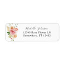 Search for pink and peach return address labels Rustic