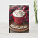 Search for hot chocolate cards Candy cane