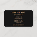 Search for gold business cards Black