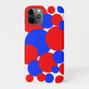 Search for white dots blue iphone cases Red