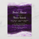 Search for purple and silver bridal shower invitations Bride