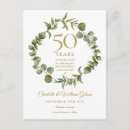Search for 50th anniversary save the date postcards Vow renewal