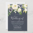 Search for modern flower wedding invitations White
