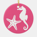 Search for seahorse christmas tree decorations Pink