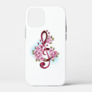 Search for music notes iphone cases Pink