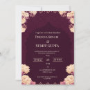 Search for elegant dark purple wedding invitations Classic