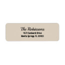 Search for modern family return address labels Typography