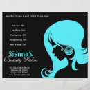 Search for turquoise flyers Beauty salon