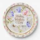 Search for mothers day paper plates Floral