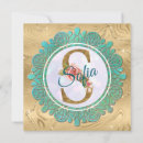 Search for letter birthday invitations Gold