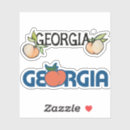Search for vintage georgia stickers Peach