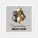 Search for black and silver napkins Graduation party