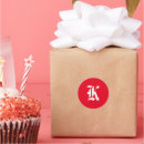Search for k monogram stickers White