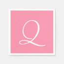 Search for pink flamingo napkins Monogrammed
