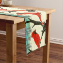 Search for red cardinal table runners Bird