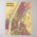 Search for vintage map of brooklyn posters New york city