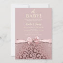 Search for pink leopard baby shower invitations Modern