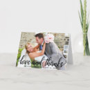 Search for just married wedding thank you cards Bride and groom