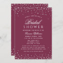 Search for plum bridal shower invitations Modern