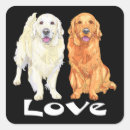 Search for cute puppy cartoon stickers Golden retriever