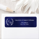 Search for deluxe return address labels Navy blue