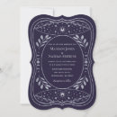 Search for purple and silver wedding invitations Elegant