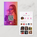 Search for influencer business cards Social media profile