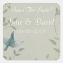 Search for vintage bird wedding stickers Nature