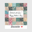 Search for patchwork quilt stickers Retro