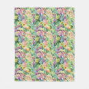 Search for exotic flowers blankets Watercolor