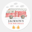 Search for fire alarms stickers Fire truck birthday