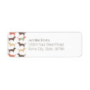 Search for dachshund puppy return address labels Hound