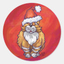 Search for red cat stickers Wreath
