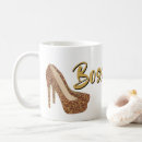 Search for lady in gold mugs For her