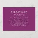 Search for direction wedding enclosure cards Purple