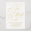 Search for gold foil pressed wedding invitations Typography