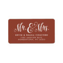 Search for rust return address labels Calligraphy
