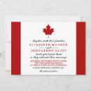 Search for flag wedding invitations Canadian