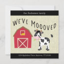 Search for cow moving announcement cards Farm