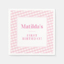 Search for pink gingham napkins Cottage