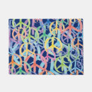 Search for peace sign doormats Blue