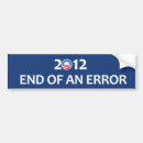 Search for end of an error bumper stickers President