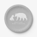 Search for winter baby shower plates Polar bear