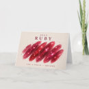 Search for gemstone birthday cards Ruby
