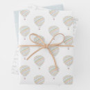 Search for baby shower wrapping paper Hot air balloon