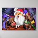 Search for cartoon reindeer art Santa
