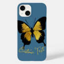 Search for golden butterfly iphone cases Black