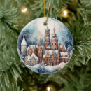 Search for town christmas tree decorations Watercolor