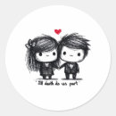 Search for love story stickers Black and white