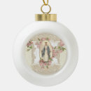 Search for vintage religious christmas tree decorations Virgin mary